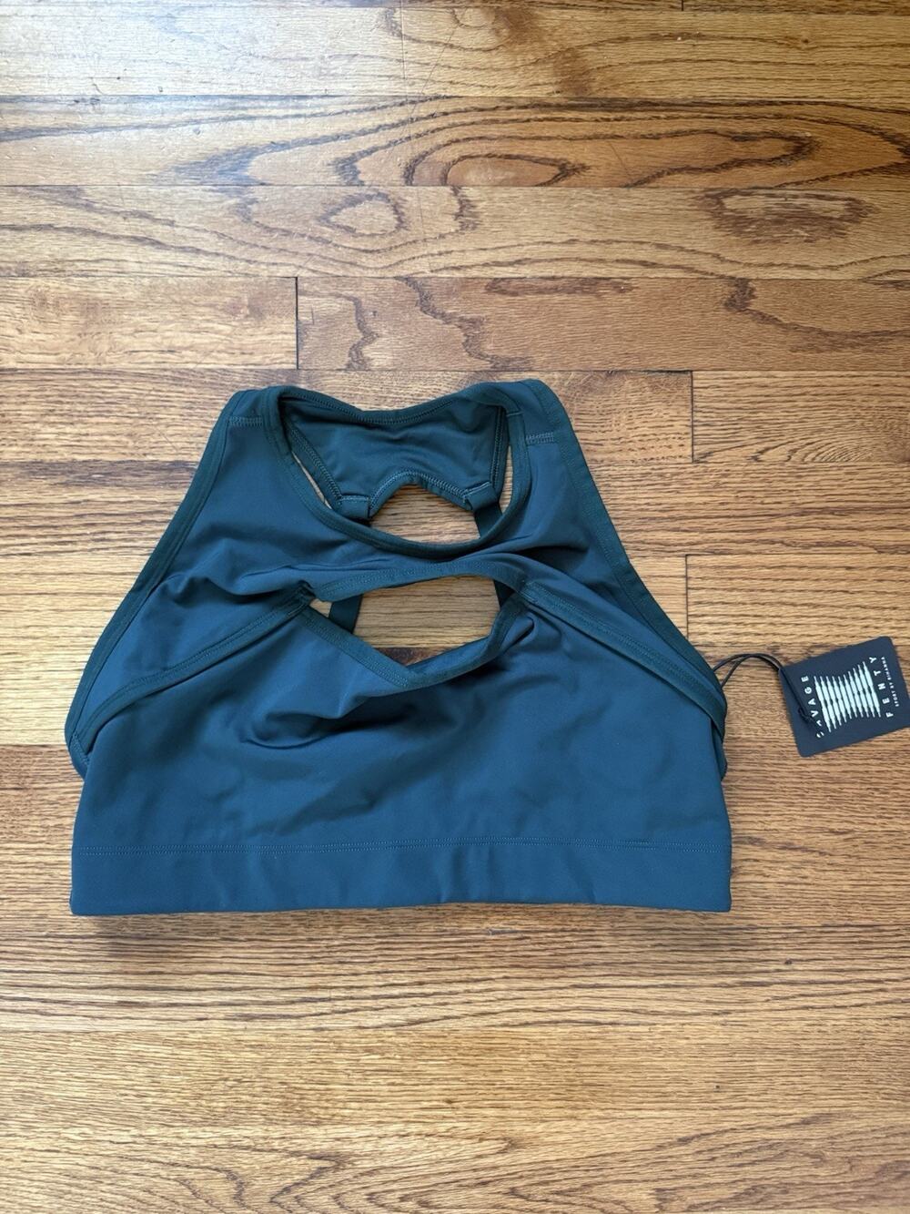 NWT Savage X Fenty Sport High Neck Keyhole Bra Forest Green Sz 2X 18-20
